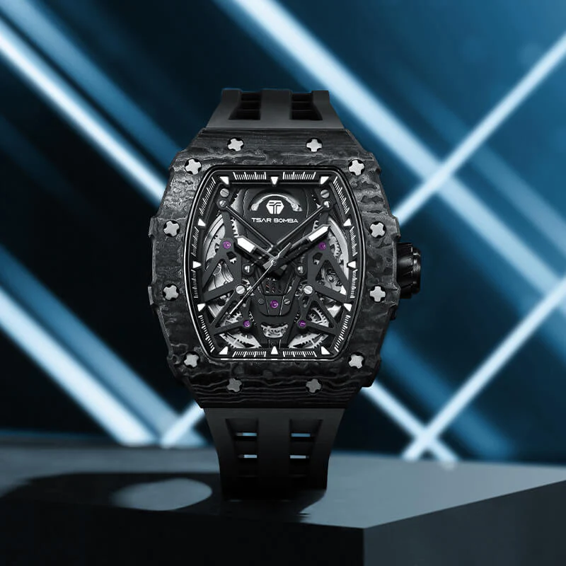 Elemental-Carbon Fiber Automatic Watch TB8207CF(Ship from US) - Image 12