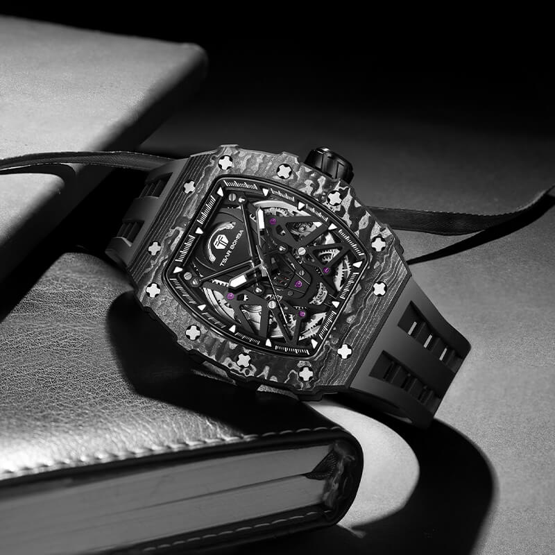 Elemental-Carbon Fiber Automatic Watch TB8207CF(Ship from US) - Image 13