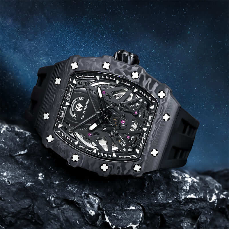 Elemental-Carbon Fiber Automatic Watch TB8207CF(Ship from US) - Image 9