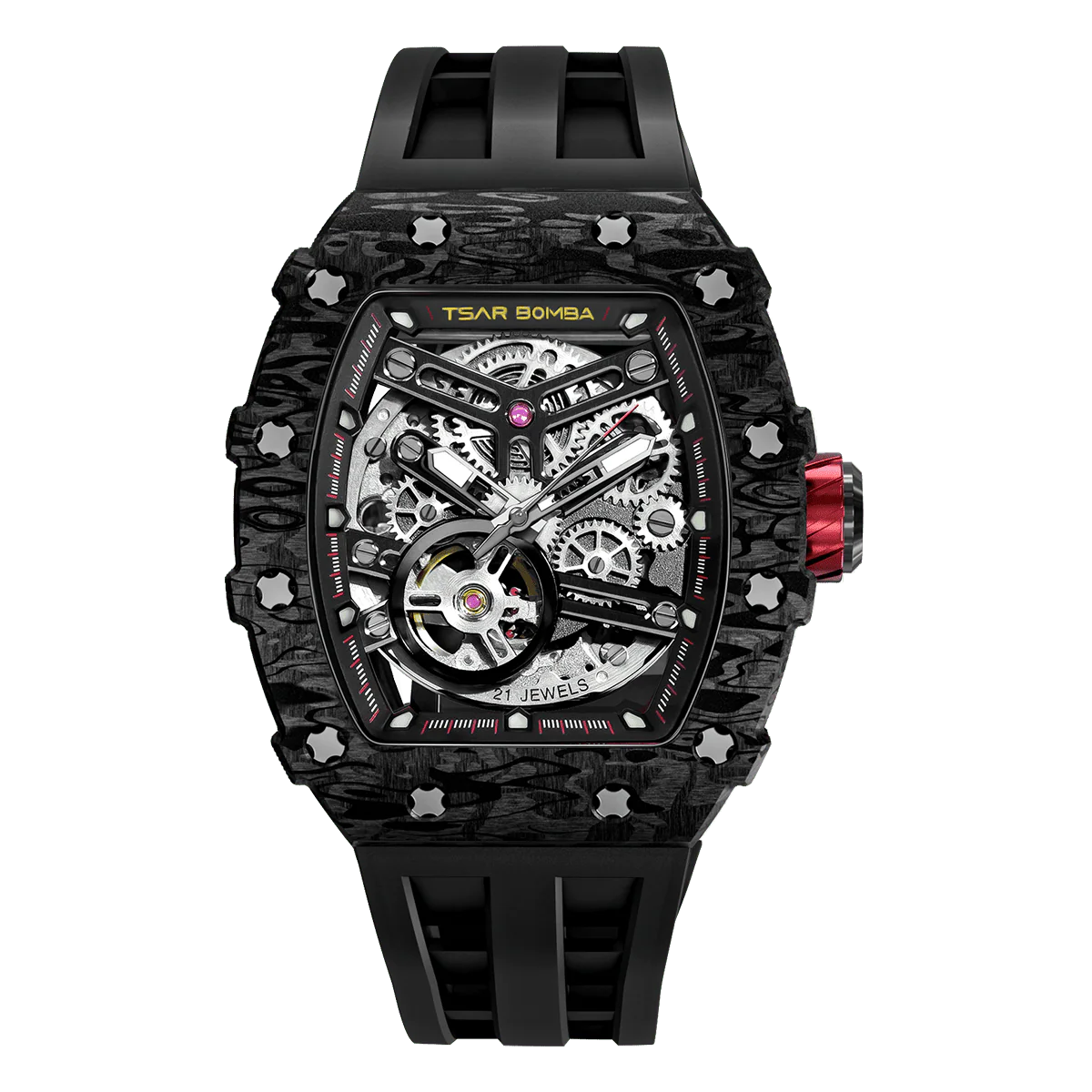 Elemental-Carbon Fiber Automatic Watch TB8208CF - Image 3