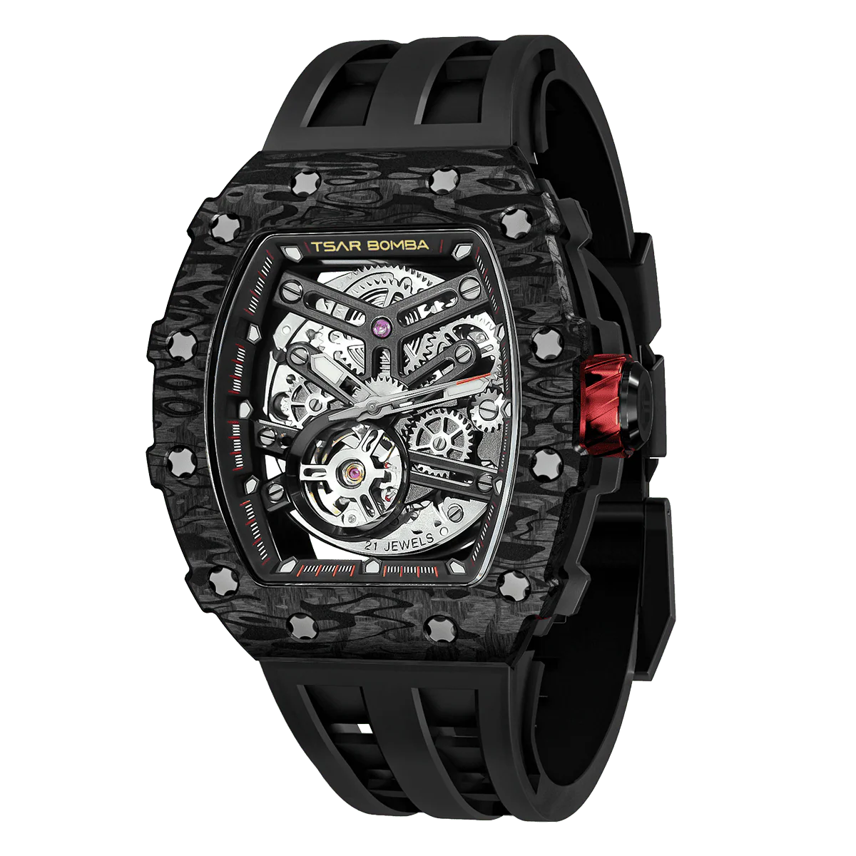 Elemental-Carbon Fiber Automatic Watch TB8208CF - Image 4