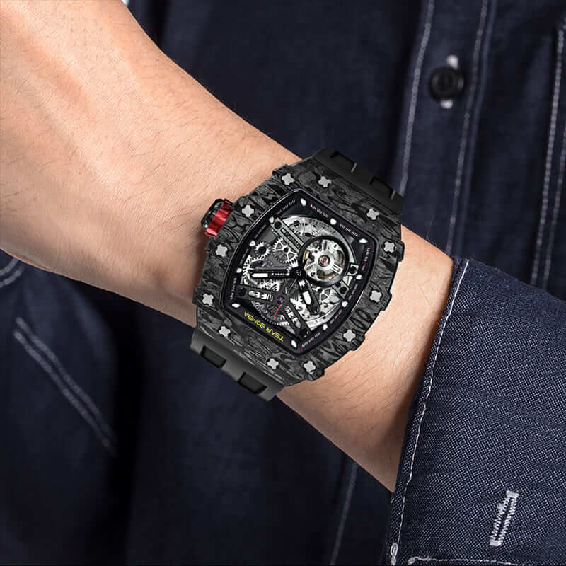 Elemental-Carbon Fiber Automatic Watch TB8208CF - Image 7