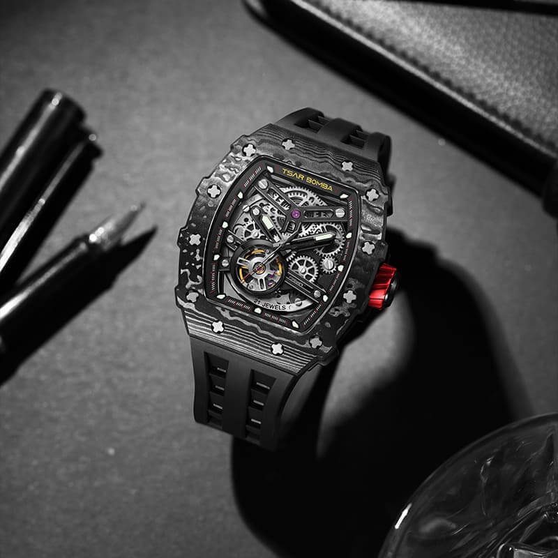 Elemental-Carbon Fiber Automatic Watch TB8208CF - Image 8