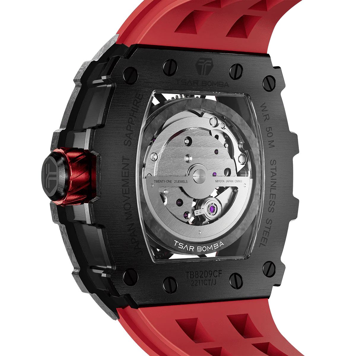 Elemental-Carbon Fiber Automatic Watch TB8209CF - Image 37