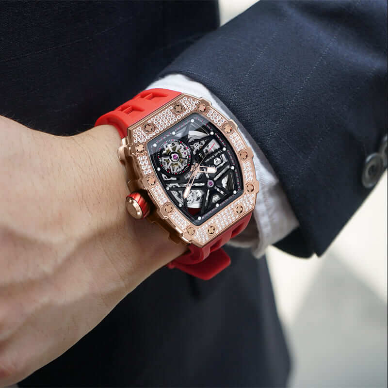 Elemental-Cubic Zirconia Automatic Watch TB8209D(EU) - Image 4