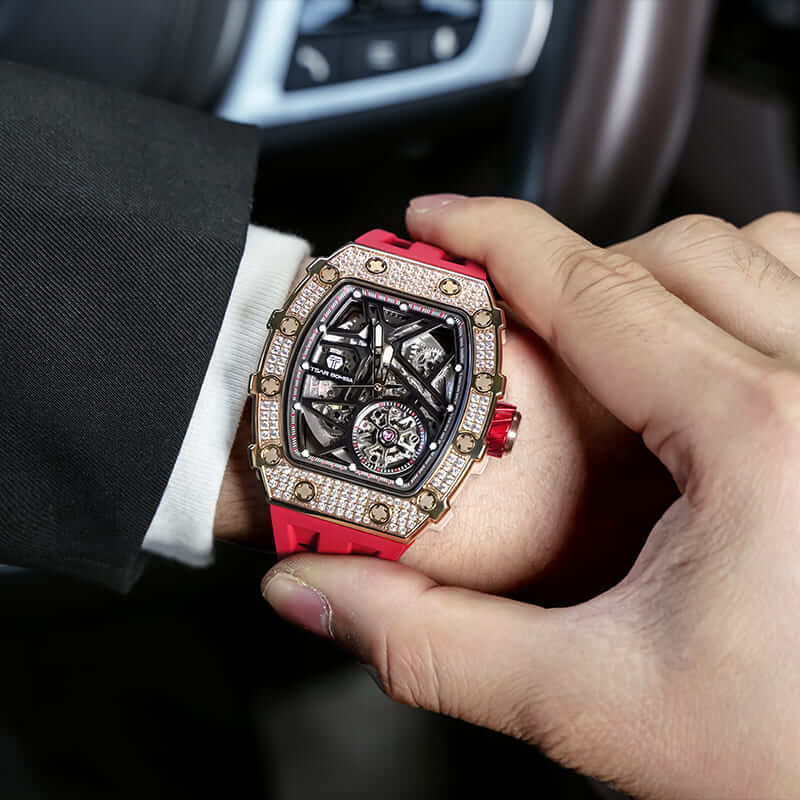 Elemental-Cubic Zirconia Automatic Watch TB8209D(EU) - Image 5