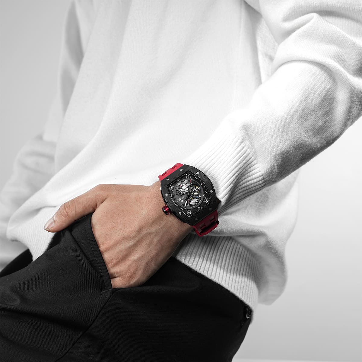 Elemental-Carbon Fiber Automatic Watch TB8210CF - Image 20