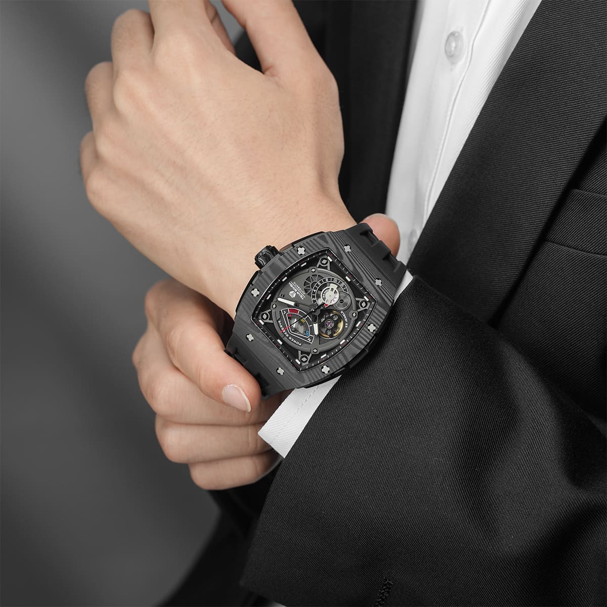 Elemental-Carbon Fiber Automatic Watch TB8210CF - Image 13