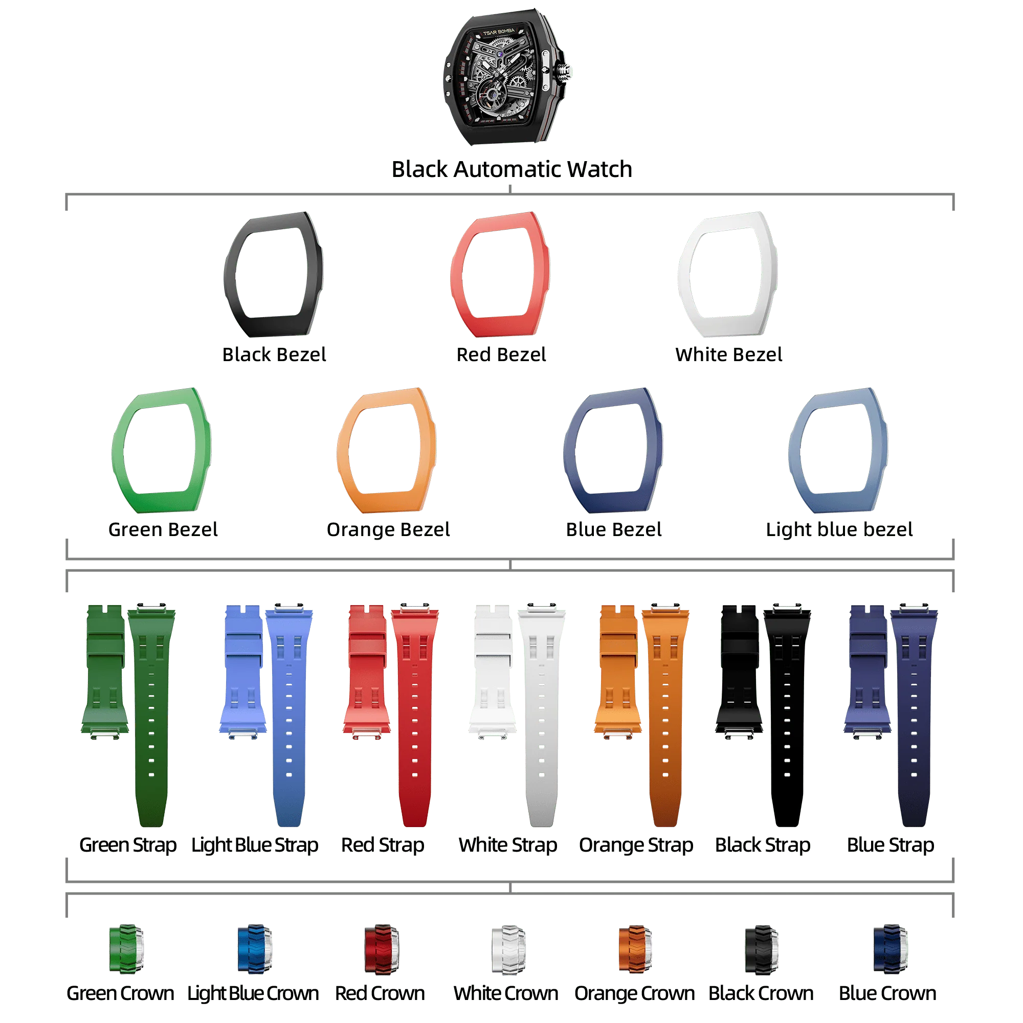 Atomic-Interchangeable Automatic Watch Combo (7-in-1) - Image 18