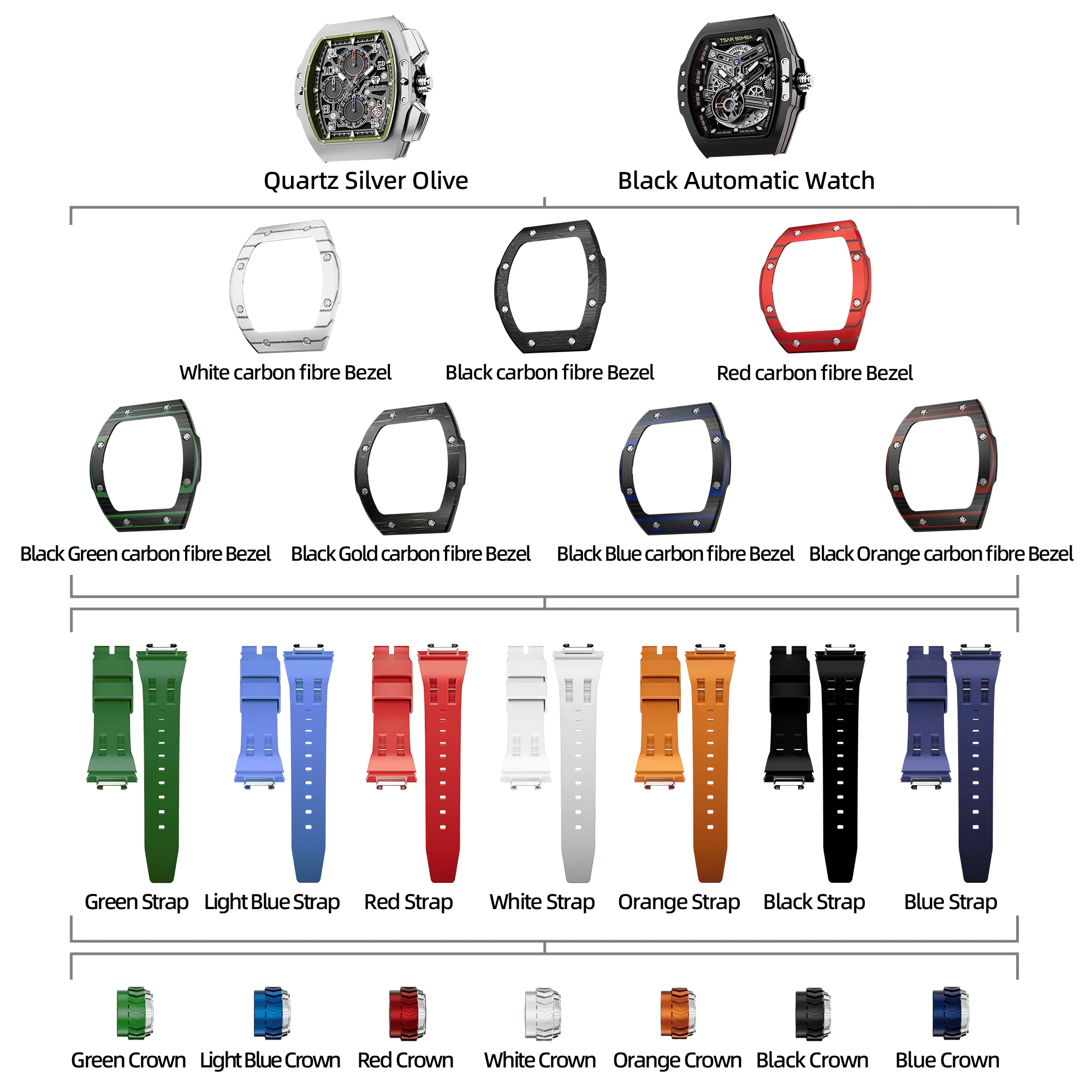 Atomic-Interchangeable Automatic Watch Combo (7-in-1) - Image 30