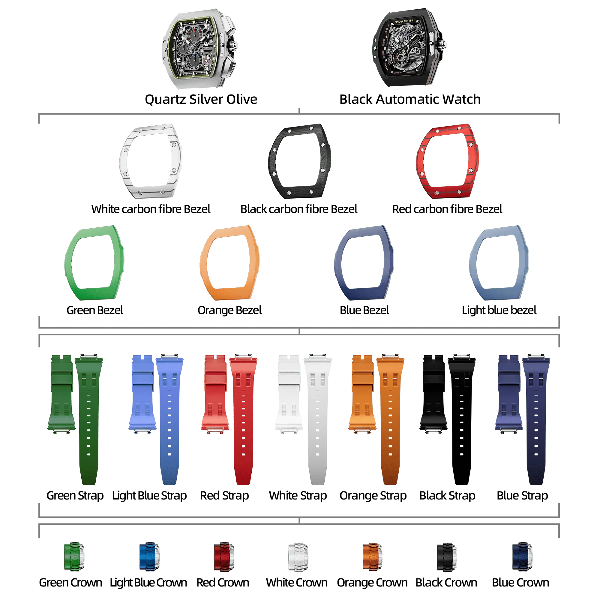 Atomic-Interchangeable Automatic Watch Combo (7-in-1) - Image 38