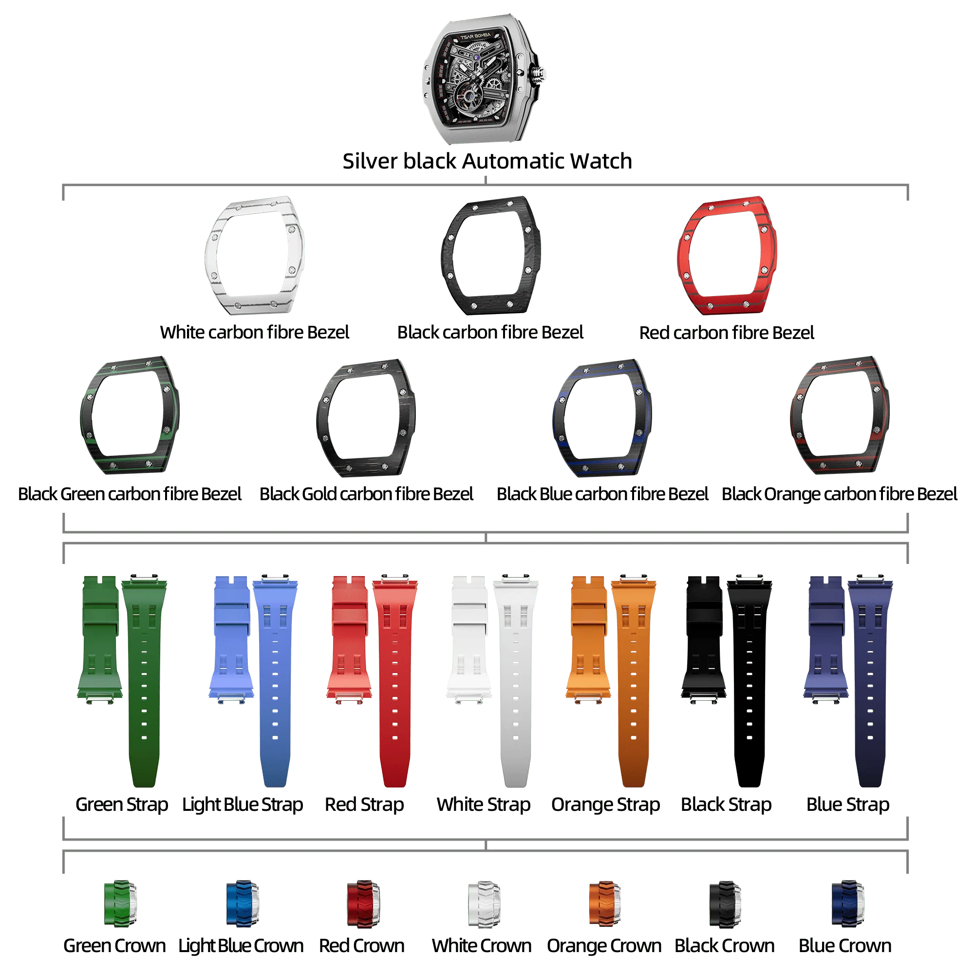 Atomic-Interchangeable Automatic Watch Combo (7-in-1) - Image 51