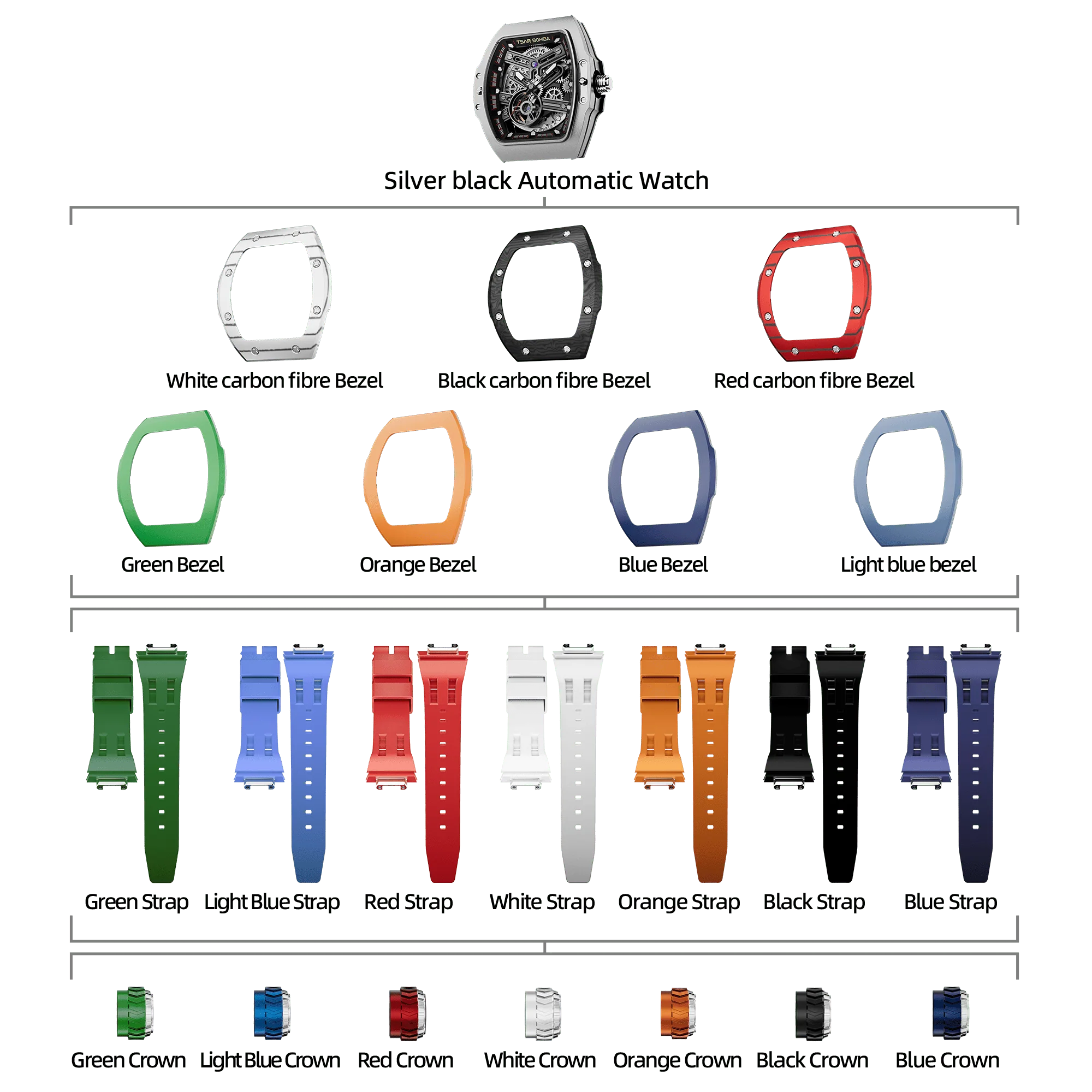 Atomic-Interchangeable Automatic Watch Combo (7-in-1) - Image 59