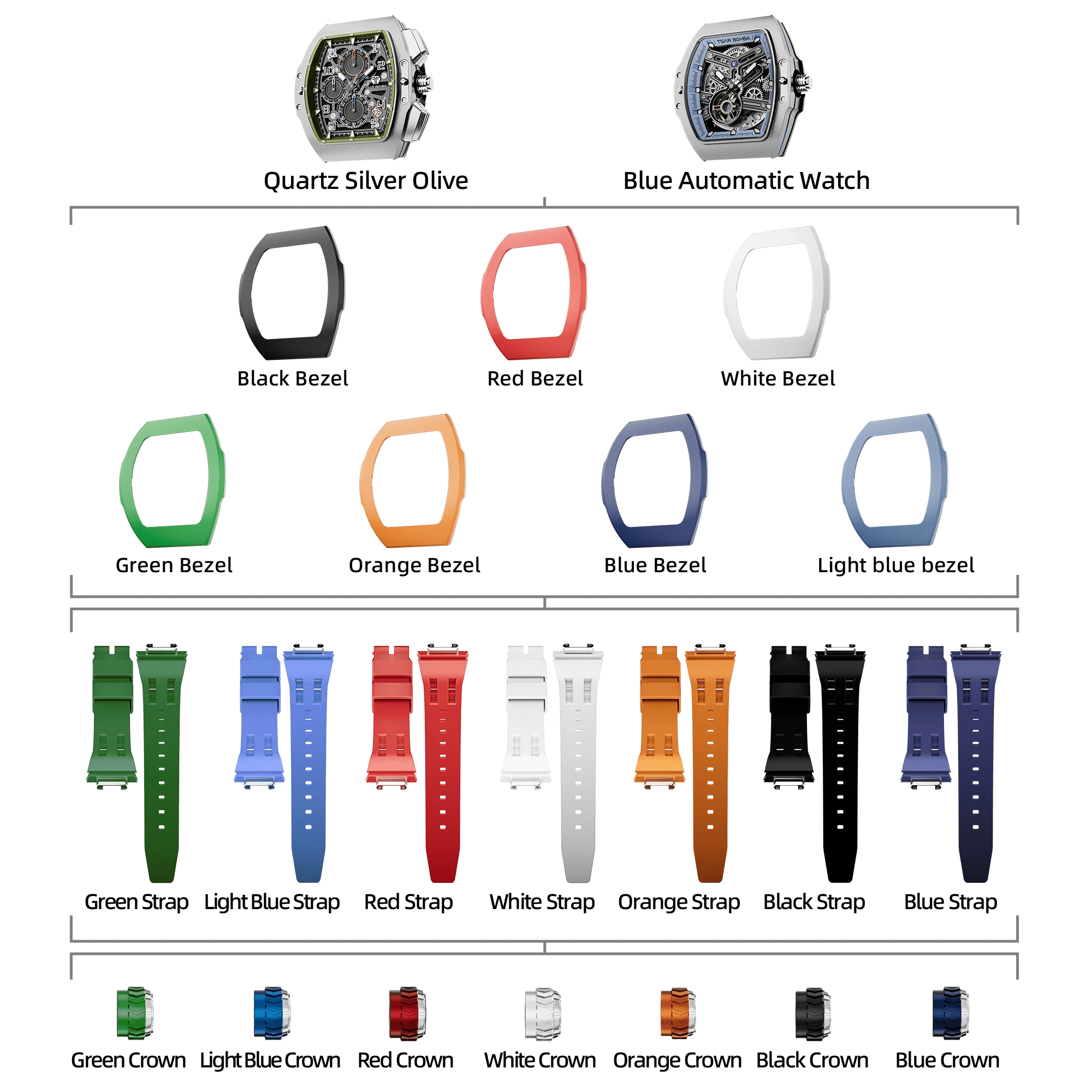 Atomic-Interchangeable Automatic Watch Combo (7-in-1) - Image 66
